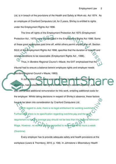 employment law essay topics