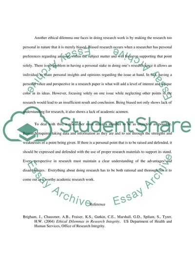 Ethical Dilemmas of Academic Research