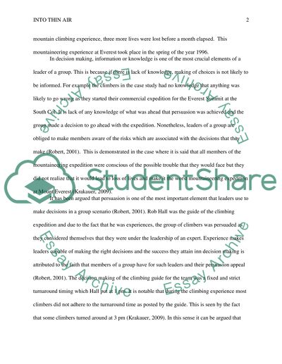 Thin Air by Jon Krakauer