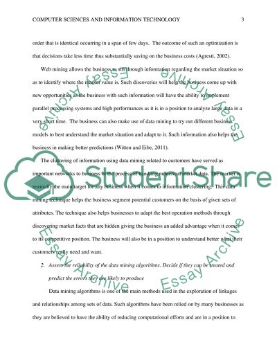 Benefits of Data Mining to the Businesses When Employing