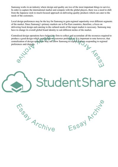 Design Strategy at Samsung Electronics