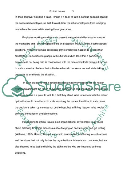 Ethical Problems in Professional Life