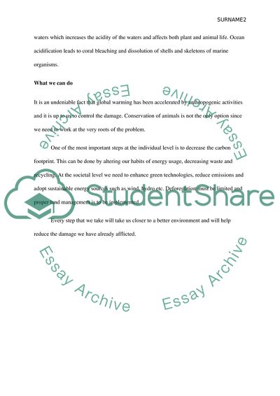 Caring for the Earth and Its Inhabitants