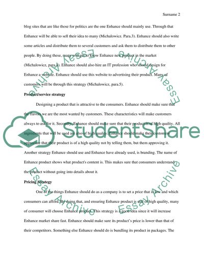 Marketing and Financial Plan