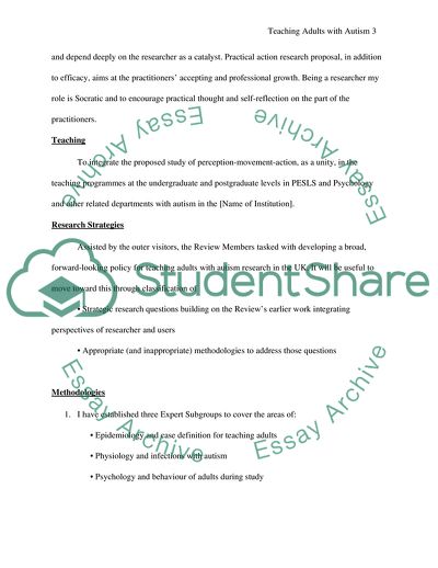 Teaching Adults with Autism