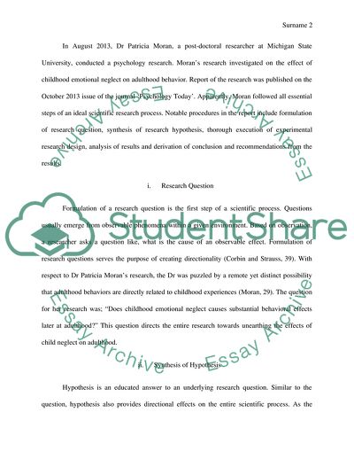 Basics of Scientific Research