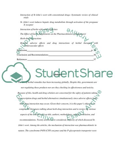 What are the effects of Herb drug interactions