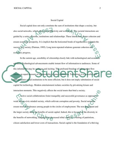 Americas Declining Social Capital