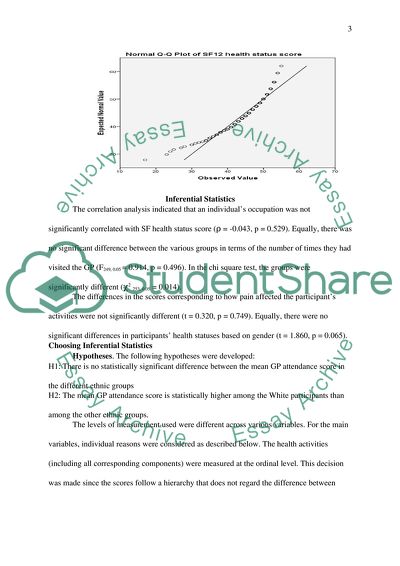 The Relationship between Health Status and Social Determinants of Health