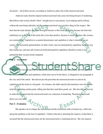 Gender Roles in Todays Society. From Metrosexual to Retrosexual