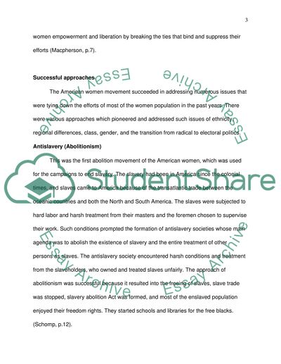 Varied Strands of American Women Movement