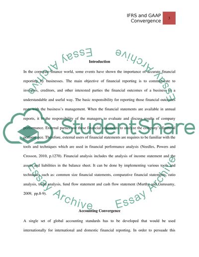 IFRS and GAAP Convergence