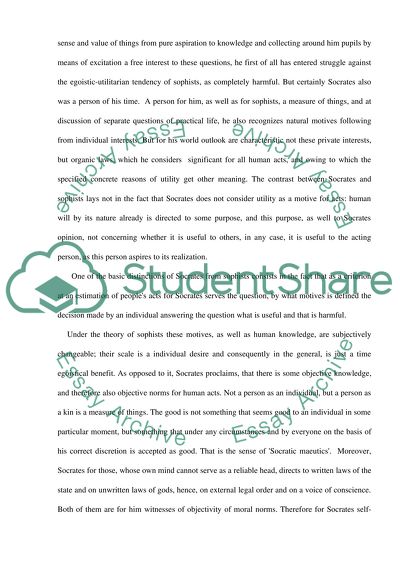 Sophists and Socrates