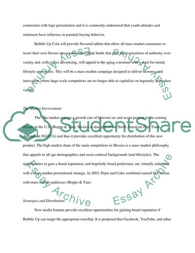 Products & product marketing:bubble up cola