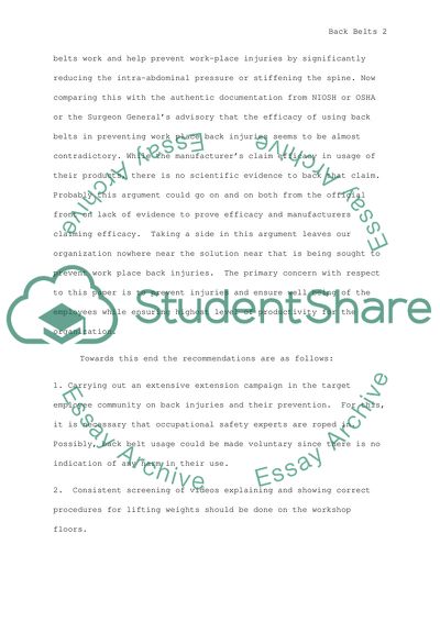 Back Injuries In Workplace