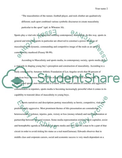 What different types of masculinities are represented in football and golf