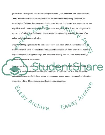 The Way that Technology is Used in Teaching