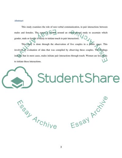 The Role of Non-verbal Communication