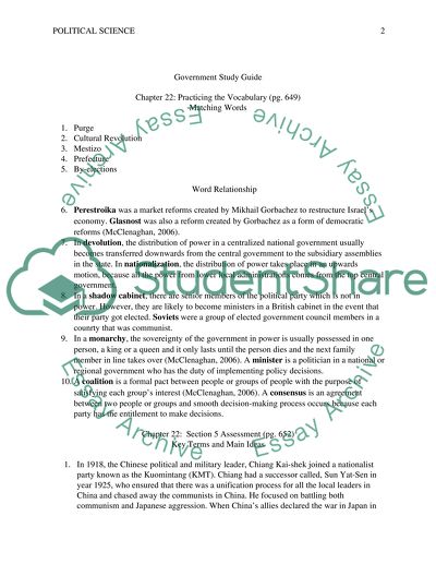 GOV STUDY GUIDE 649,652,654,