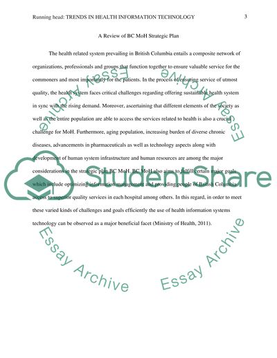 Trends in Health Information Technology