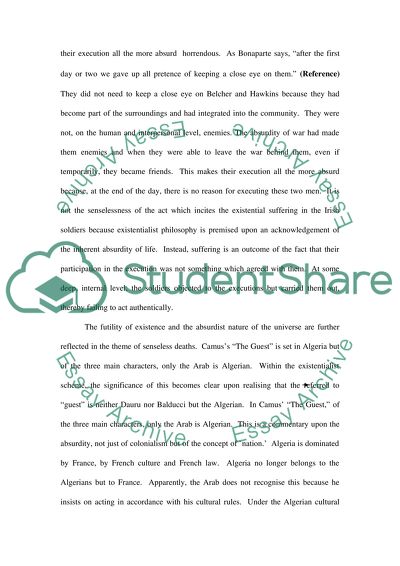 Analysis of Existentialist Philosophy by Sartre