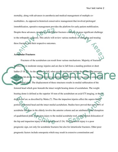 Acetabular fractures in the elderly