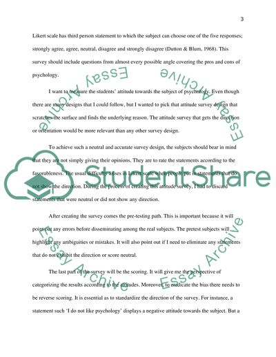 Importance of an Attitude Survey