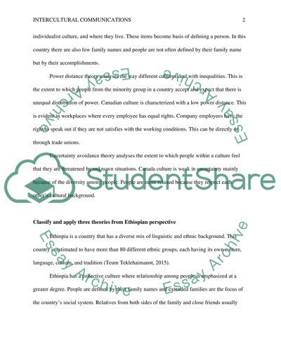 Intercultural Communications: Canadian Perspective