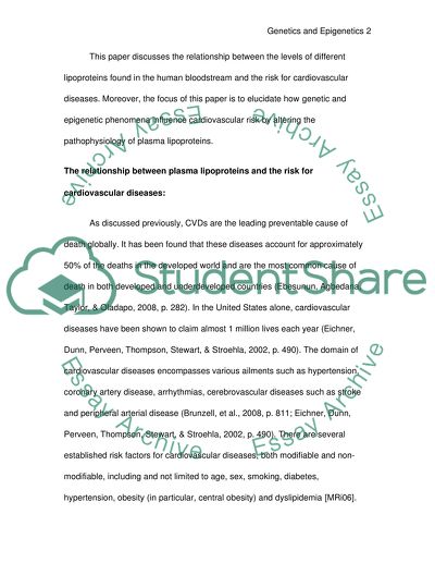 Genetic and Epigenetic Phenomena
