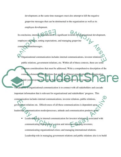 Organizational communication