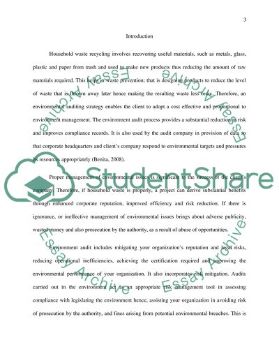 Environmental Auditing Strategy Proposal