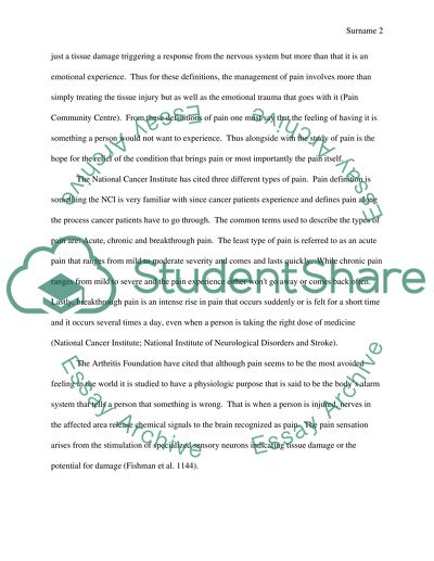 Cold Pressor on Chronic Pain