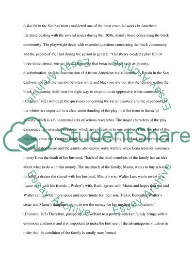 The play A Raisin in the Sun