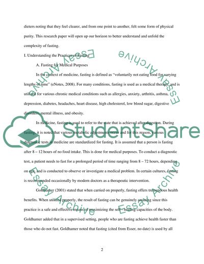 Fasting: The Controversies behind the Practice of Fasting