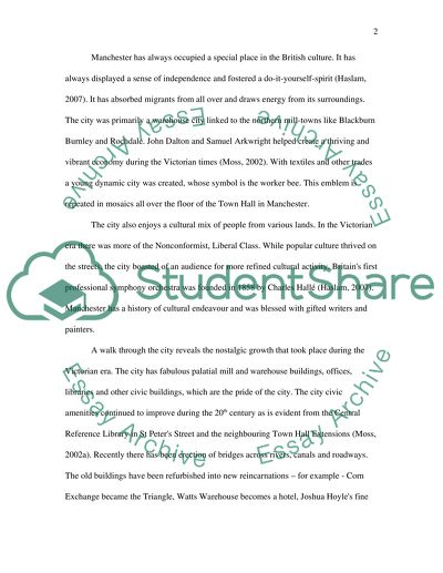 Writing about Manchester( see the description)