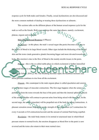 The Sexual Response Cycle Essay Example | Topics and Well Written ...