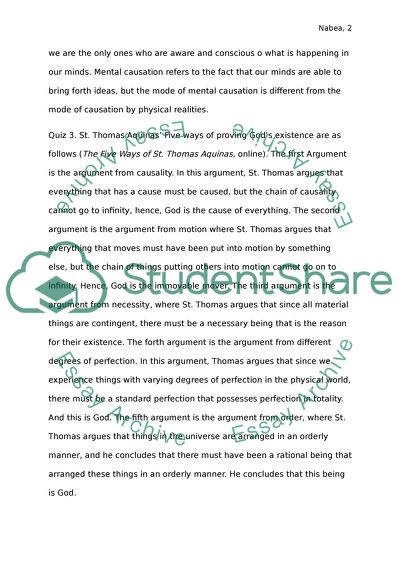 Senior Philosophy : EXAM 2 Study Guide