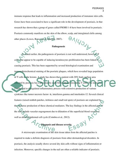 Psoriasis as a Complex Chronic Inflammatory Disease