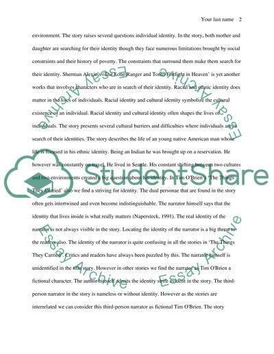 Struggling with identity (or forming identity and what that means) in the stories