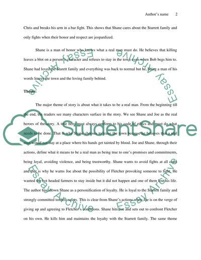 Shane , by Jack Schaefer