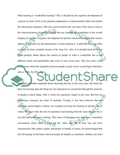 The Runaway Son by Brent Staples