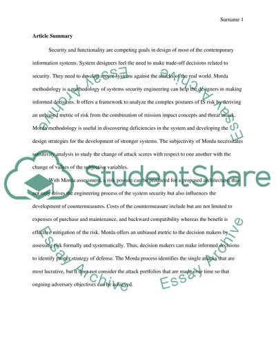 Risk-Based Systems Security Engineering