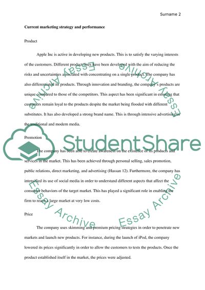 Review Of Marketing Goals and Objectives of Apple Inc