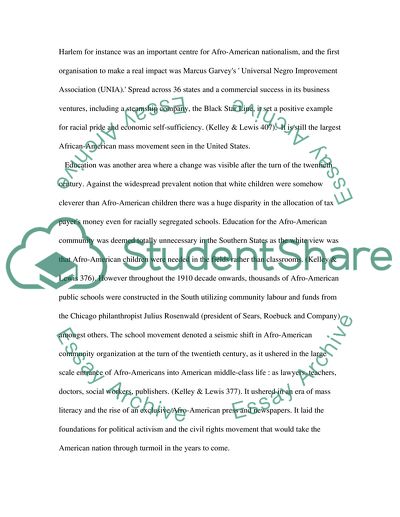 The Status Of Afro-Americans At The Turn Of The 20th Century