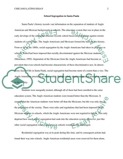 The Practice of Racial Differentiation and Social Segregation