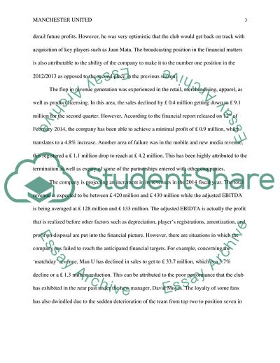The Analysis of Manchester United F.C