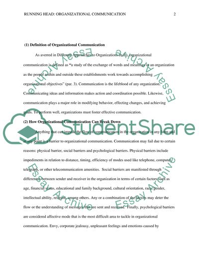 Organizational Communication