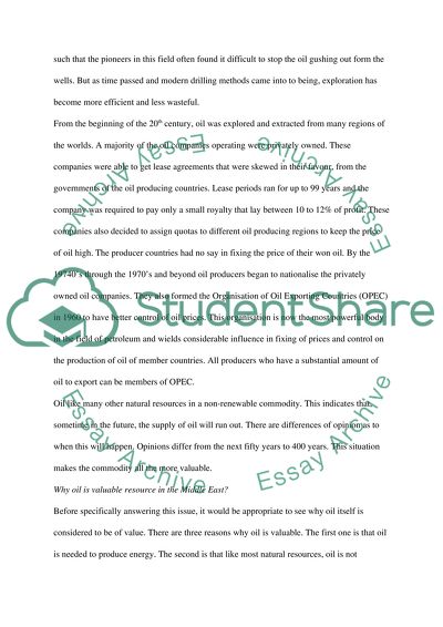 Why Is Oil Such an Important Resource in the Middle East