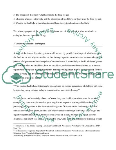 Healthy Digestion: A Lesson Plan