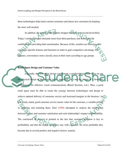 Lighting and Consumer Perception in Retail Design